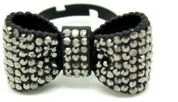 Pami Accessories Inel Crystal Bow, IF-50, 17.6 mm, negru