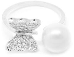 Pami Accessories Inel placat cu aur alb Dawn, 18.5 mm, IC-60, Argintiu