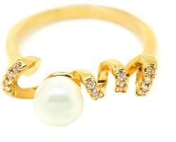 Pami Accessories Inel placat cu aur Judy, 16.4 mm, IC-50, Auriu