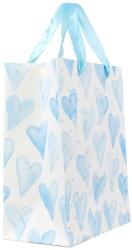 Pami Accessories Punga cadou Pastel Hearts 18x23x10 cm, 204C, Bleu
