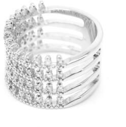 Pami Accessories Inel placat cu aur alb Emma, 18.5 mm, IC-90, Argintiu