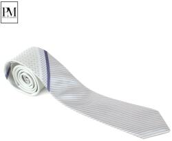 Pami Accessories Cravata barbati Pami cu dungi, B517-238C-1, Gri deschis
