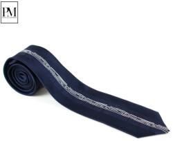 Pami Accessories Cravata barbati Pami cu dungi intrerupte, B517-238D-6, Bleumarin
