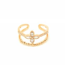 Pami Accessories Inel placat cu aur roz Jean, 16.7 mm, IC-40, Auriu roze