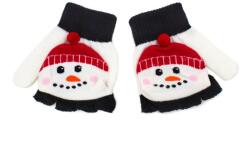 Pami Accessories Manusi tricotate pentru copii Pami Snowman Alb, 3-8 ani