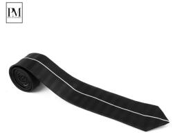 Pami Accessories Cravata barbati Pami cu dunga pe mijloc, B517-238H-10, Negru