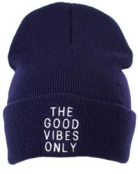 Pami Accessories Caciula pentru tineret tricotata The Good Vibes Only, bleumarin