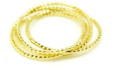 Pami Accessories Set 4 inele placate cu aur Susan, 16.4 mm, IC-30, Auriu