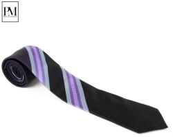 Pami Accessories Cravata barbati Pami cu dungi si picatele, B517-238B-6, Mov