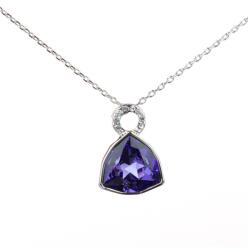 Pami Accessories Colier cu pandantiv cristal Swarovski, CLC-70 trinughi