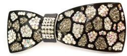  Clama de par funda inegala cu strasuri zirconiu, PAR-130, 8x3.5 cm, Multicolor