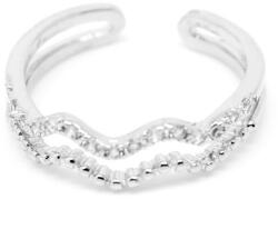 Pami Accessories Inel placat cu aur alb Judith, 16 mm, IC-40, Argintiu