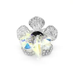 Pami Accessories Inel placat cu aur alb Sara, 17.6 mm, IC-50, Argintiu