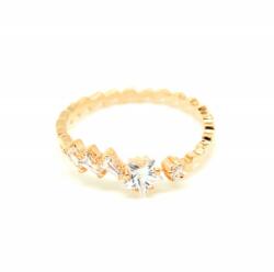 Pami Accessories Inel placat cu aur roz Kelly, 17.2 mm, IC-40, Auriu roze