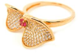 Pami Accessories Inel placat cu aur roz Elaine, 16.7 mm, IC-80, Auriu roze
