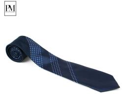 Pami Accessories Cravata barbati Pami cu dungi model geometric, B517-238B-7, Bleumarin
