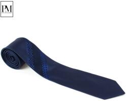 Pami Accessories Cravata barbati Pami cu dungi din carouri, B517-238D-5, Bleumarin