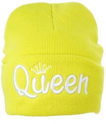 Pami Accessories Caciula pentru tineret tricotata Pami Queen, galben neon