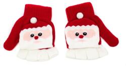 Pami Accessories Manusi tricotate pentru copii Pami Santa Claus Rosu, 3-8 ani