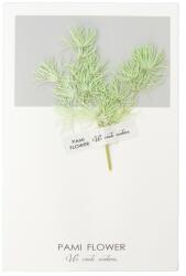 Pami Accessories Felicitare cu floare aplicata Pami Flower 241A 15 x 9 cm Verde