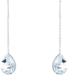 Pami Accessories Cercei dama cu cristal Swarovski lacrima, 5x1 cm, CCC-80, Bleu