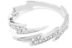 Pami Accessories Inel placat cu aur alb Janet, 18 mm, IC-40, Argintiu