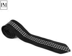 Pami Accessories Cravata barbati Pami cu model repetitiv, B517-238C-7, Negru