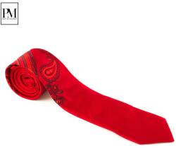 Pami Accessories Cravata barbati Pami cu model brodat, B517-238G-1, Rosu