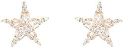 Pami Accessories Cercei de dama stea cu cristale, placati cu aur roz, 18x18 mm, CCC-90, Auriu roze