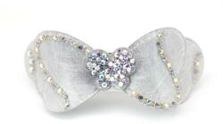Pami Accessories Clama de par cu cristale Swarovski, fluture, lila