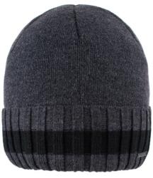 Pami Accessories Caciula barbat din tricot captusita, CB-720-20, Gri inchis