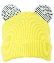 Pami Accessories Caciula pentru tineret tricotata cu urechiuse accesorizate, vernil