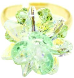 Pami Accessories Inel placat cu aur Leslie, 16.7 mm, IC-110, Verde