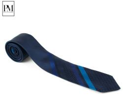 Pami Accessories Cravata barbati Pami cu dungi colorate, B517-238B-8, Bleumarin