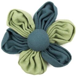 Pami Accessories Brosa dama handmade floare, 10x10 cm, verde