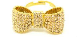 Pami Accessories Inel Crystal Bow, IF-50, 17.2 mm, bej