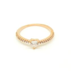 Pami Accessories Inel placat cu aur roz Lois, 17.2 mm, IC-50, Auriu roze