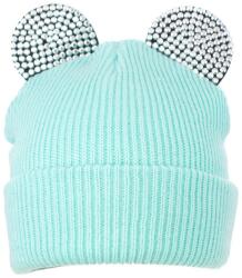 Pami Accessories Caciula pentru tineret tricotata cu urechiuse accesorizate, turcoaz