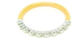 Pami Accessories Inel placat cu aur Jennifer, 17.6 mm, IC-30, Argintiu/Auriu