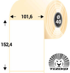 Tezeko 101, 6 * 152, 4 mm, thermo etikett címke (400 címke/tekercs) (T1016015240-002)