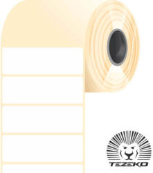 Tezeko 60 * 20 mm, műanyag etikett címke (2000 címke/tekercs) (M0600002000-002)