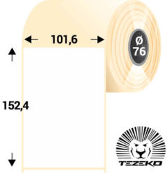 Tezeko 101, 6 * 152, 4 mm, papír etikett címke (1000 címke/tekercs) (P1016015240-004)