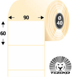 Tezeko 90 * 60 mm, thermo etikett címke (1200 címke/tekercs) (T0900006000-001)