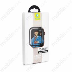 Blueo Apple Watch 1 / 2 / 3 38mm Mr. Monkey 5D teljes kijelzős hajlított edzett üvegfólia (Full Glue) fekete