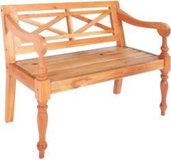 vidaXL Bancă Batavia, maro deschis, 98 cm, lemn masiv mahon (246967) - comfy