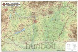 Magyarország domborzata és vizei 123x89 cm papír, műanyag léccel
