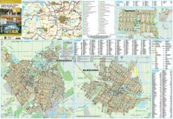 Stiefel Balmazújváros-Hajdúszoboszló-Nagyhegyes keretezett térképe
