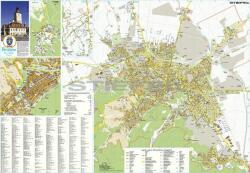 Stiefel Brassó város (Románia) térképe, tűzhető, keretes