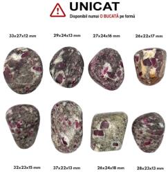  Rubin in Matrice Rulat Natura - 26-37 x 22-27 x 12-17 mm - ( XL ) - 1 Buc