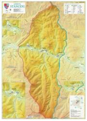 Harta Comunei Stânceni MS - șipci de lemn
